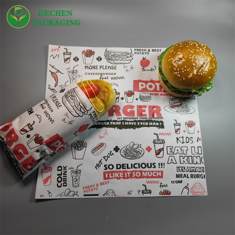 Buffalo Check Wrapping Paper Greaseproof Sheets Brown For Food